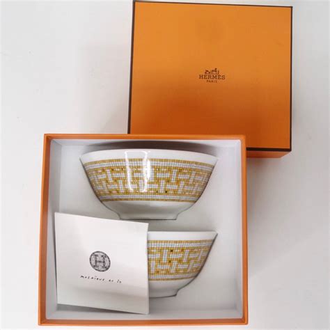 hermes bowl set|Hermes dinnerware for sale.